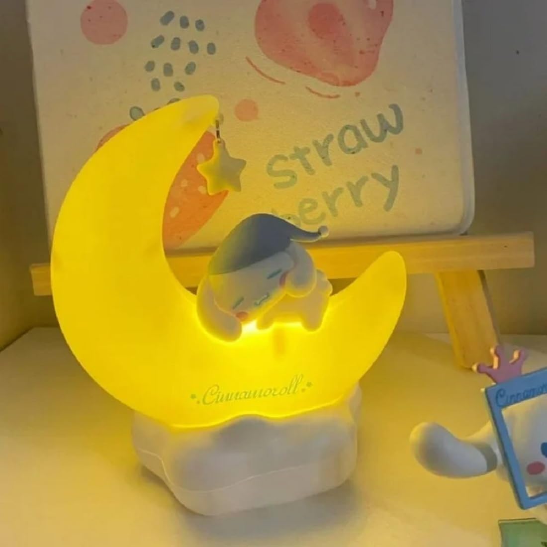 Cute Kawaii Night Light Anime Character LED Light Lamp Lovely Room Decor Desk Lamp for Girls Kids (with Box)
