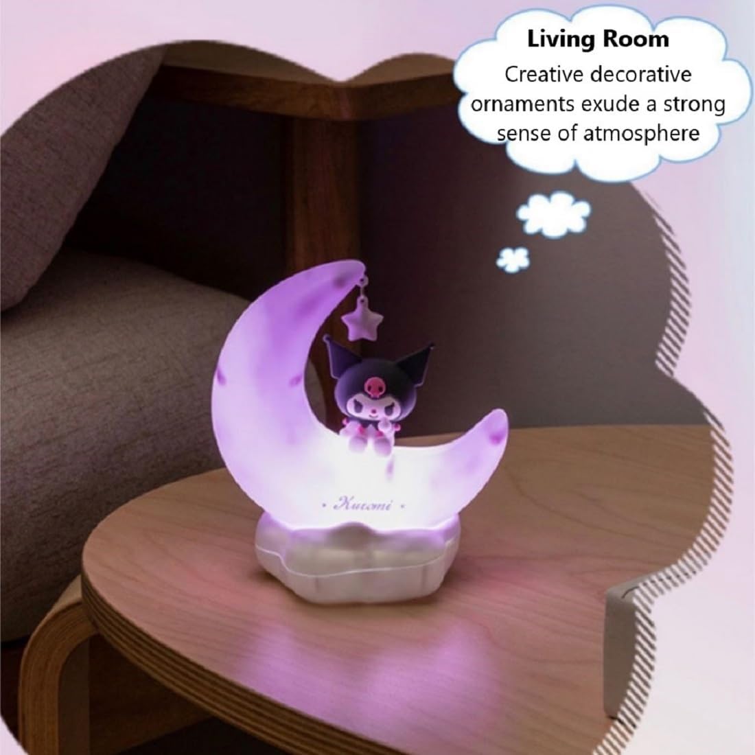 Cute Kawaii Night Light Anime Character LED Light Lamp Lovely Room Decor Desk Lamp for Girls Kids (with Box)